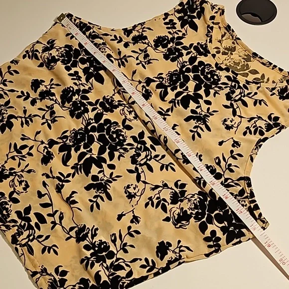 Floral Nude Illusion Top XL - Picture 7 of 8